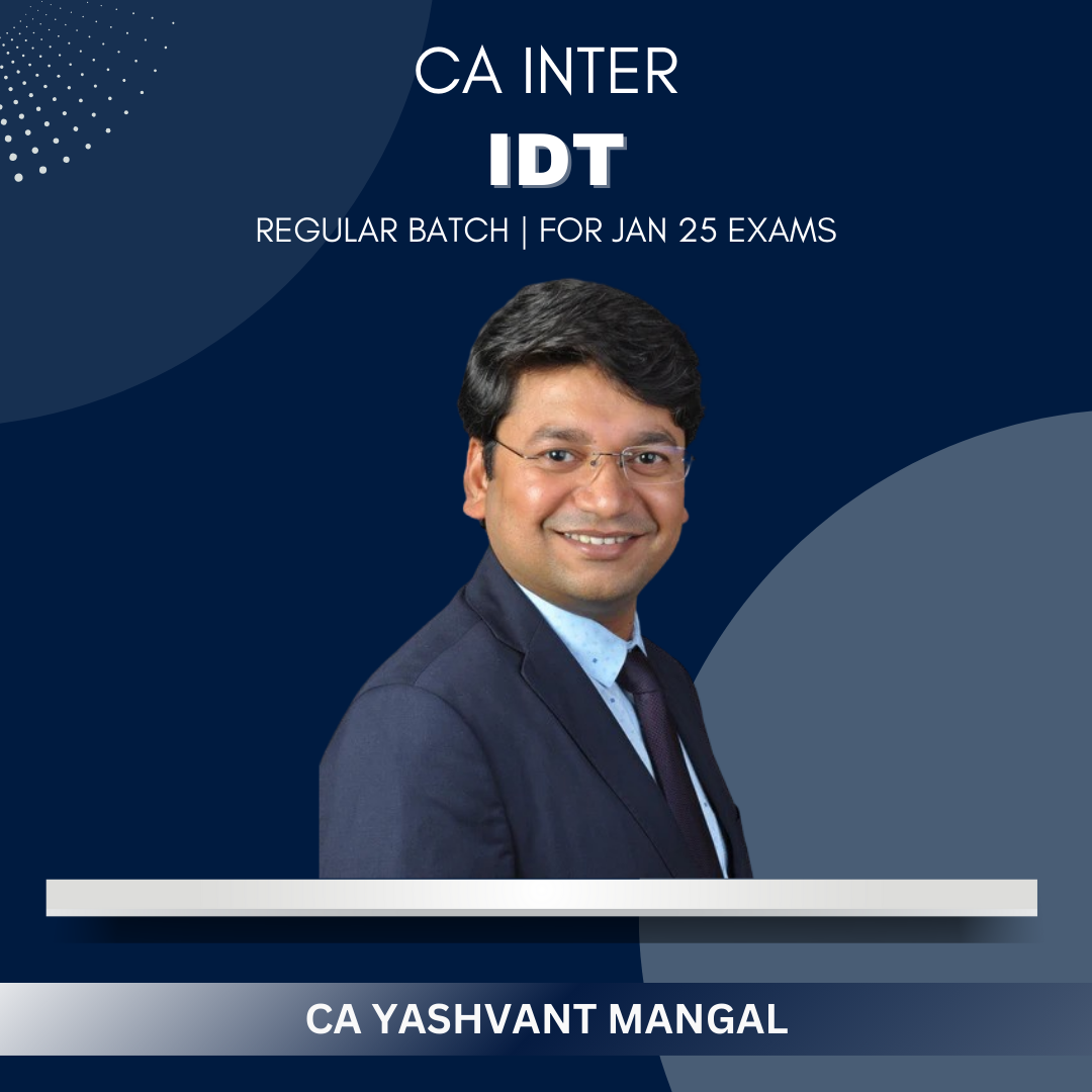 CA Inter - GST Exam Oriented Fast Track Books Set By CA Yashvant Mangal - For Sep. 24 & Jan. 25 Exams