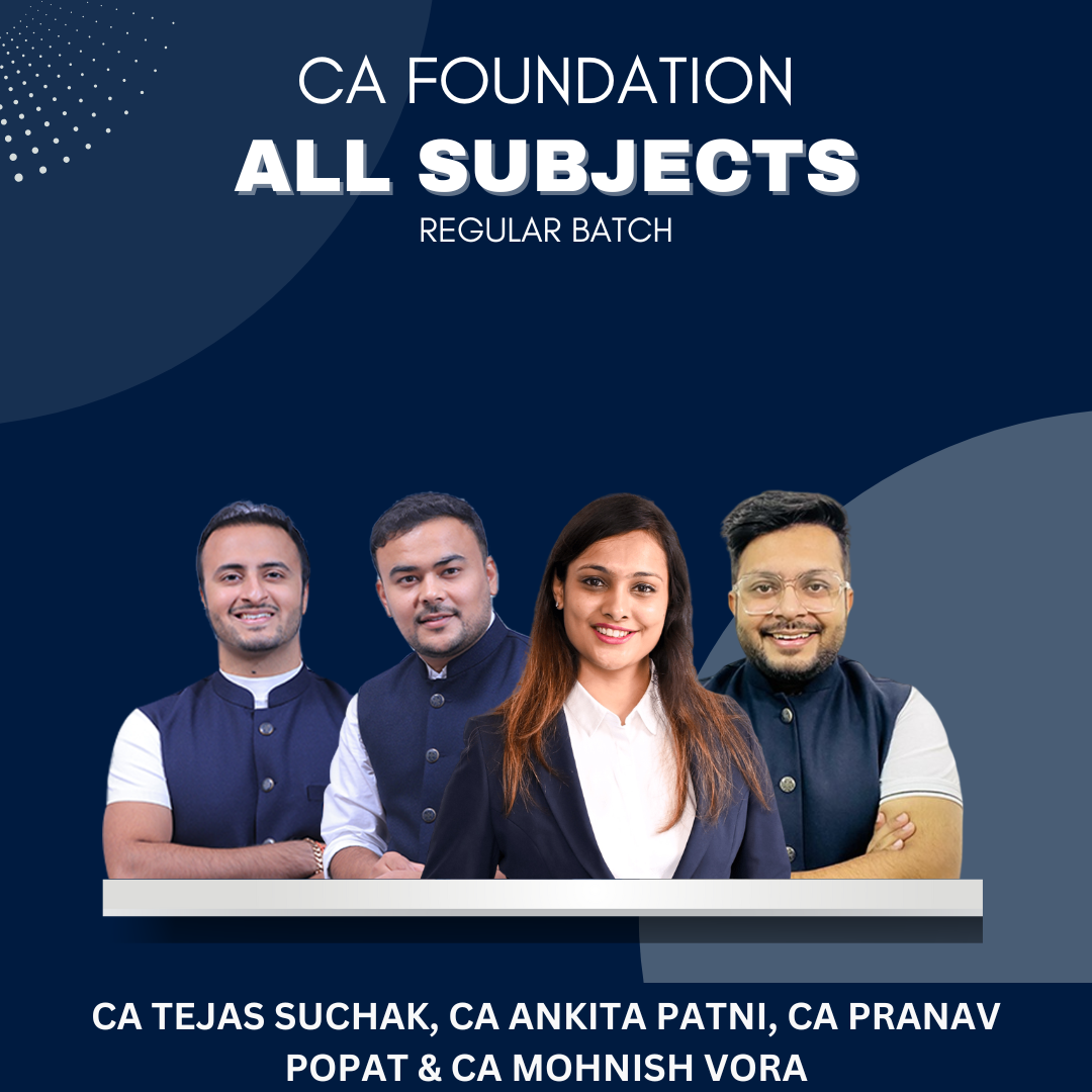 CA Foundation All Subject Combo by Swapnil Patni Classes | For Sep 25 & Jan 26 Exams