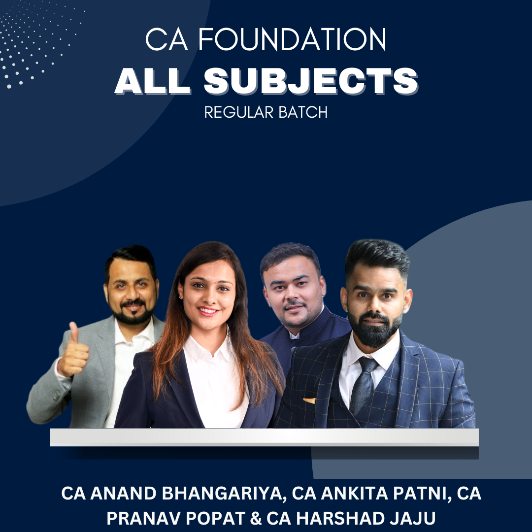 CA Foundation All Subject Combo by Swapnil Patni Classes |  For Sep 25 & Jan 26 Exams