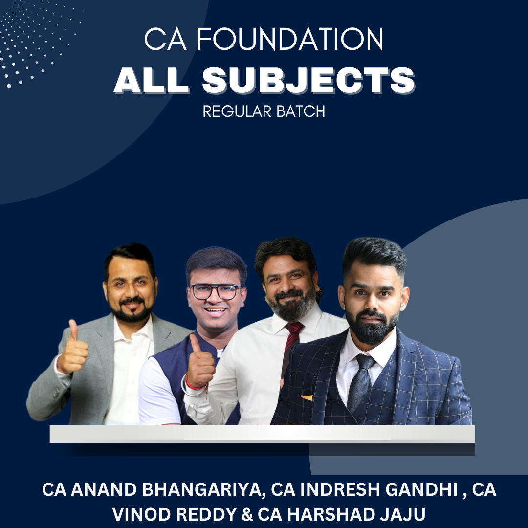 CA Foundation All Subject Combo by Swapnil Patni Classes | For Sep 25 & Jan 26 Exams