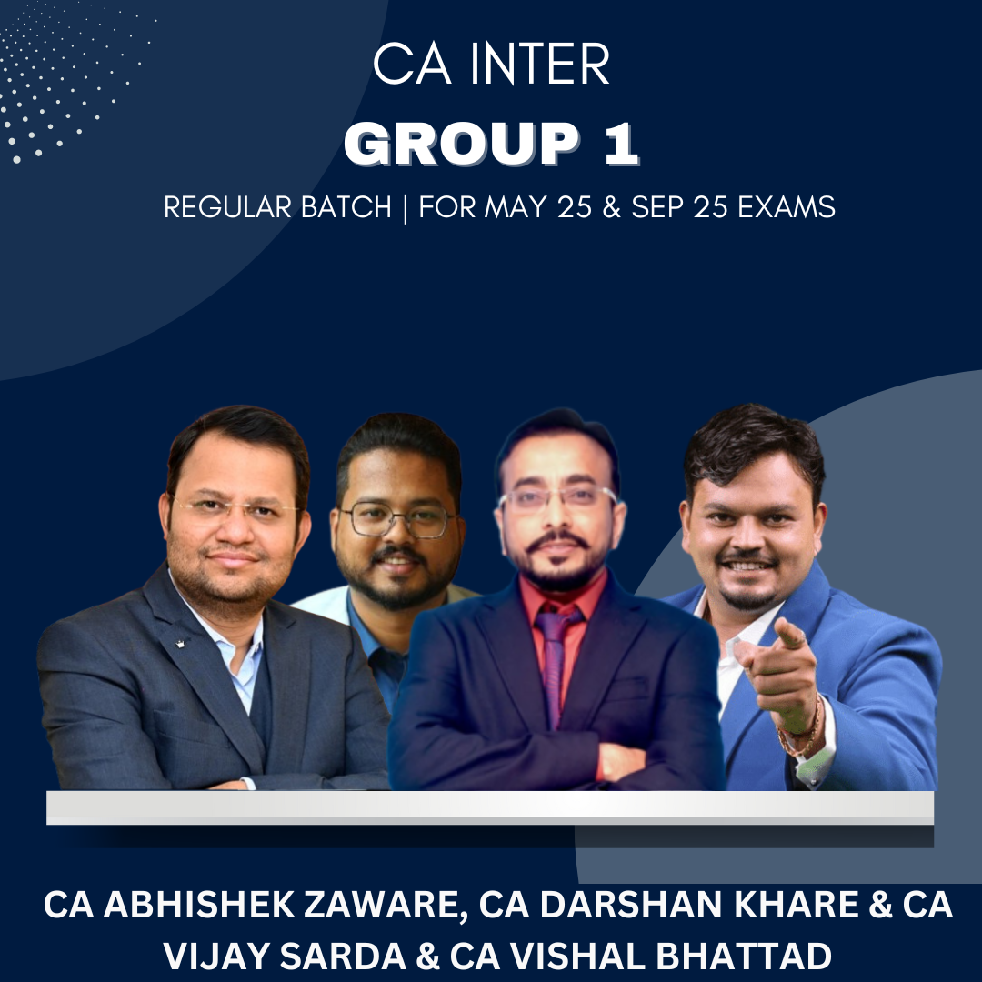 CA Inter  -  Group 1 Combo Regular Batch By Ekatvam Academy - For May 25 & Sep 25 Exam