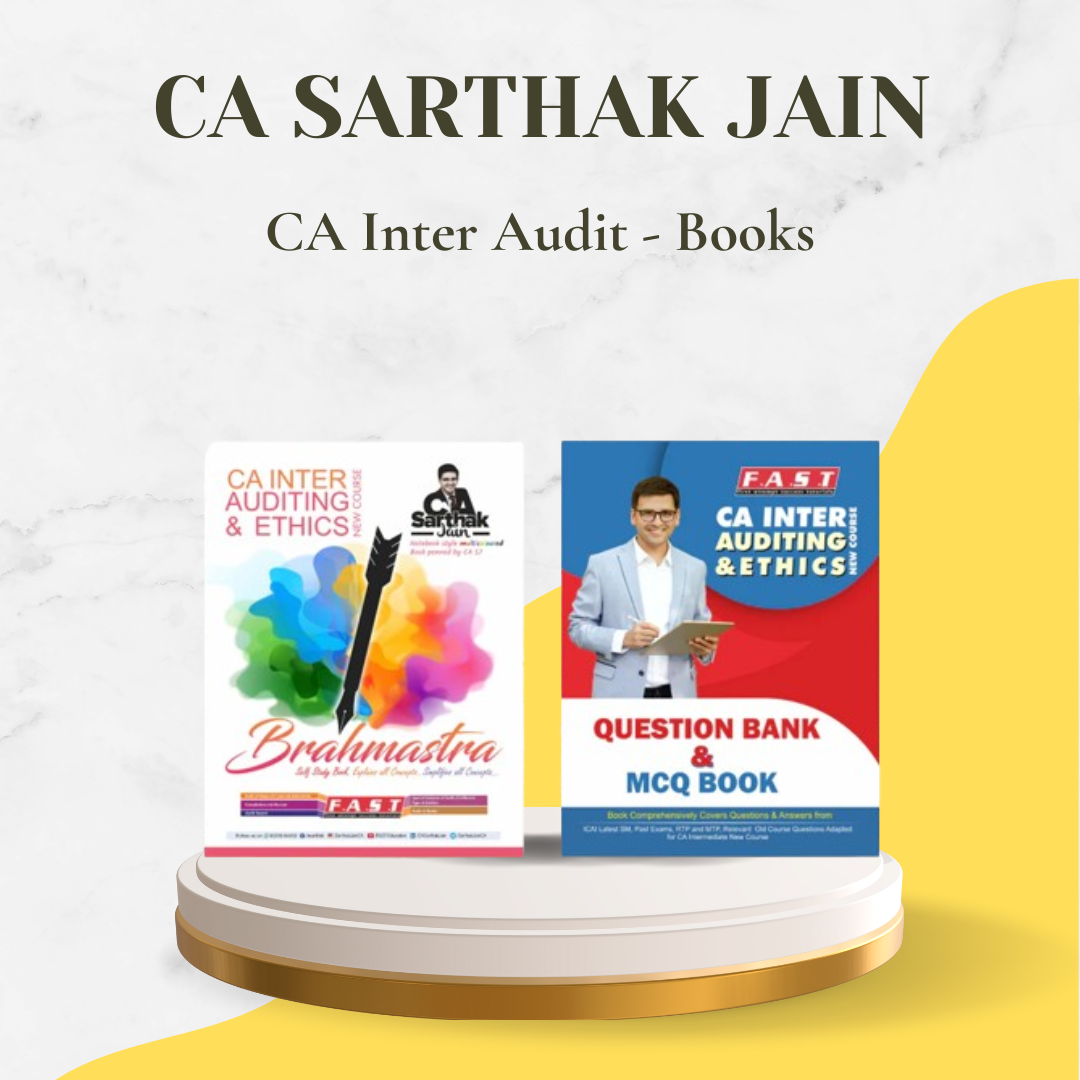 CA Inter - Audit Brahmastra & Question Bank with MCQs by CA Sarthak Jain - For Sep 24 & Onwards Exams