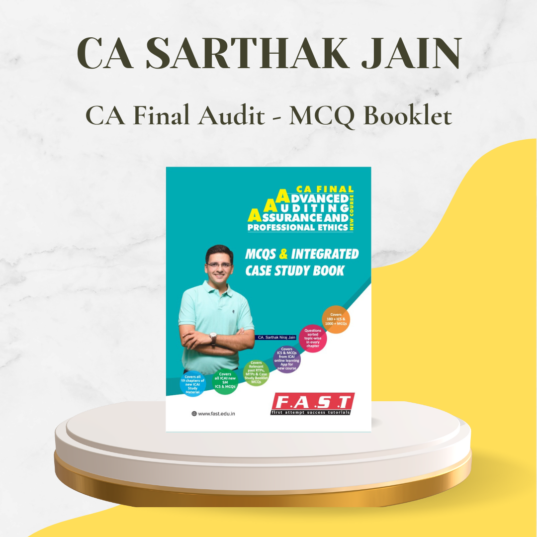 CA Final - Audit MCQ Booklet By CA Sarthak Jain - For Nov 24 Exams