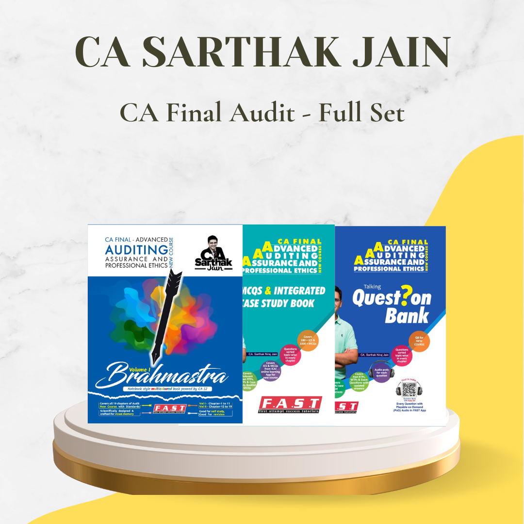 CA Final - Audit Books Full Set By CA Sarthak Jain - For Nov 24 Exams