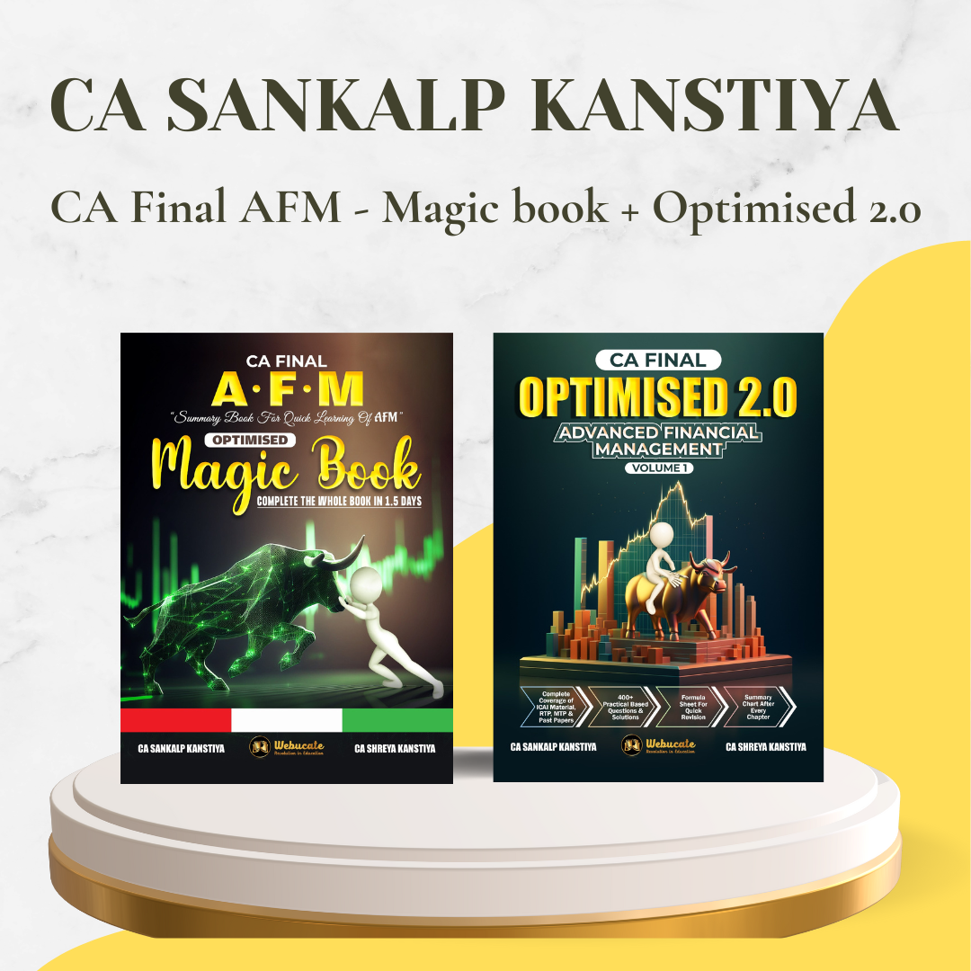 CA Final - AFM Magic Book+ Optimised 2.0 By CA Sankalp Kanstiya - For Nov 24 & Onwards Exams