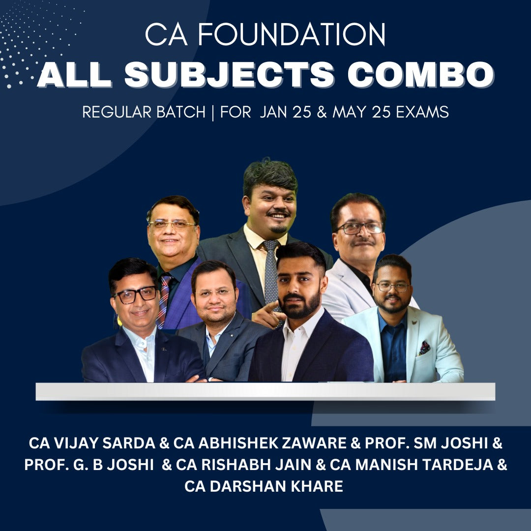 CA Foundation  -  All Subjects Combo Regular Batch By Ekatvam Academy - For Jan 25 & May 25 Exams